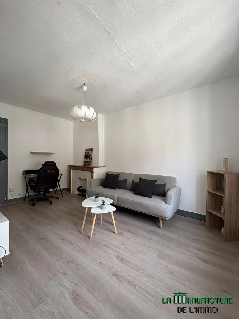 Séjour - Appartement T2 Meublé au Centre-Ville de Saint-Étienne