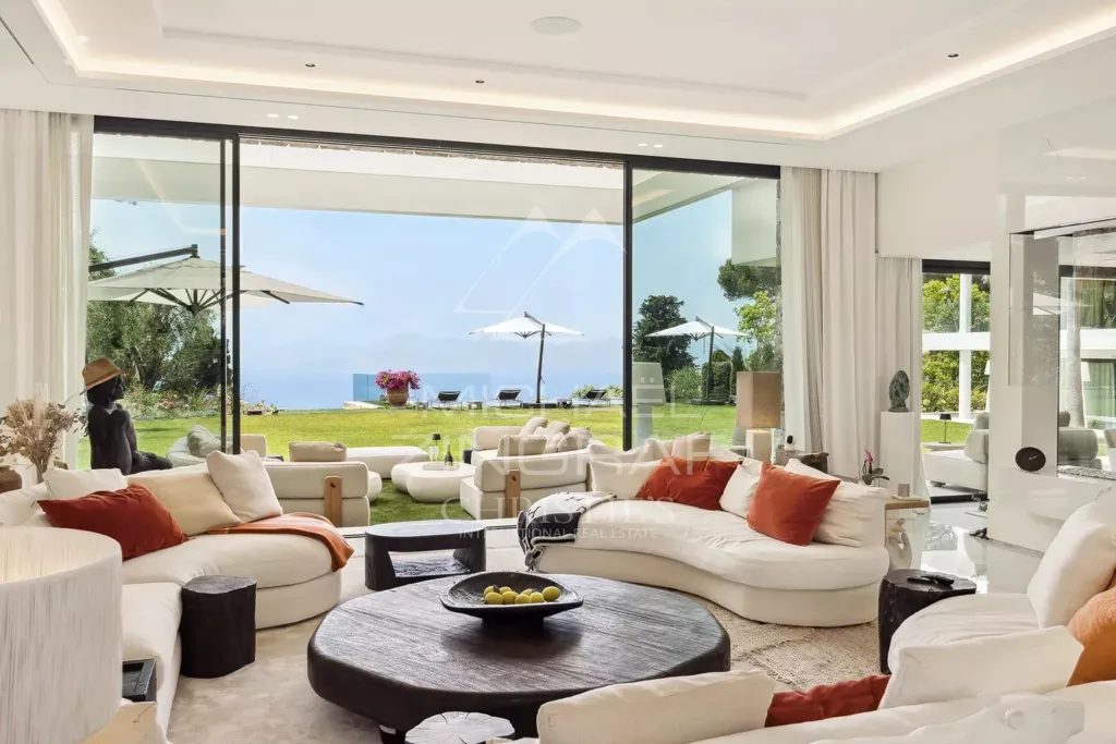 Séjour - Villa de luxe avec vue mer à Cannes