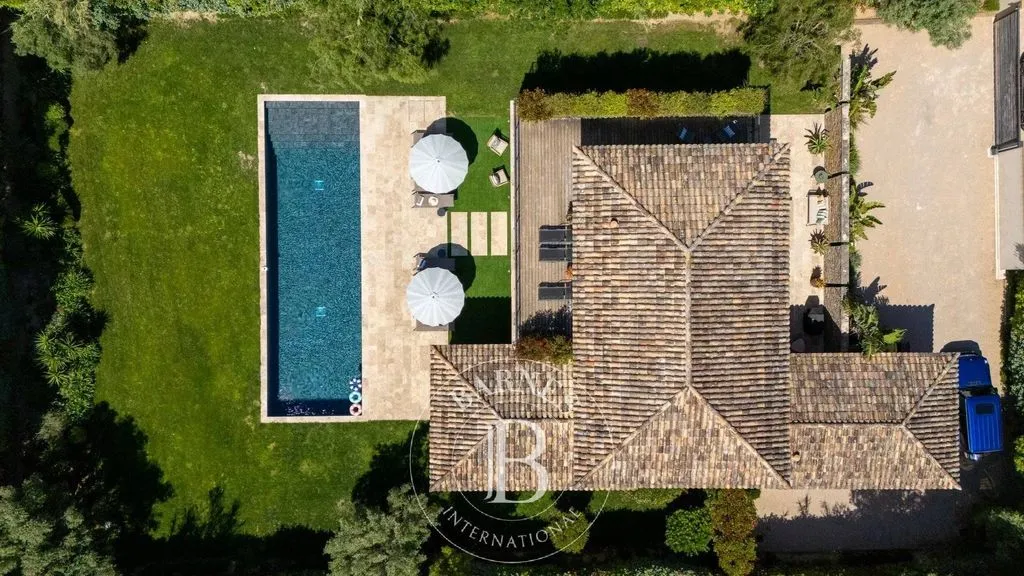 Aerial - Luxury Villa with Pool in Saint-Tropez