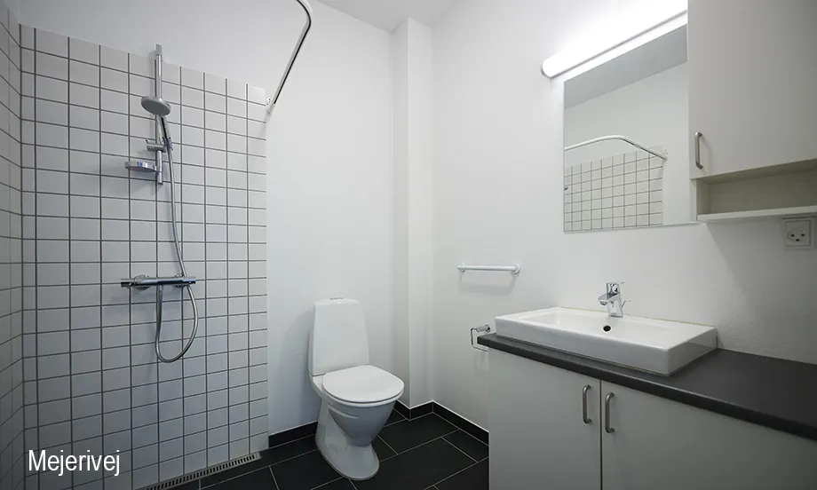 Bathrooms - 3-Bedroom Flat with Garden in Ølgod