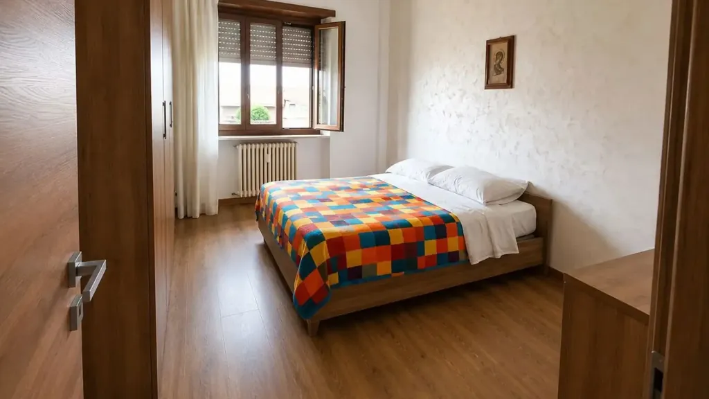 Bedrooms - Rearfitted Apartment with Balcony in Orbassano Centre