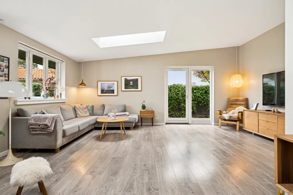 Séjour - Renovated Villa with Garden in Odense S
