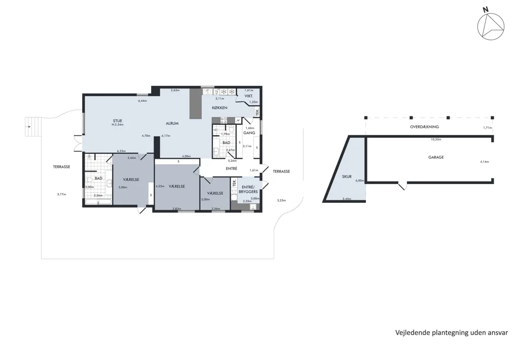 Plan - Fenced Villa with Garden in Høng