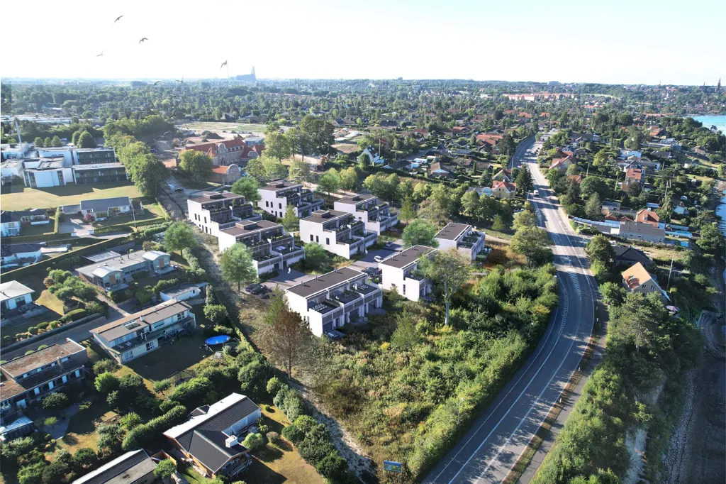 Vue aérienne - Spacious One-Storey Home with Terrace in Roskilde