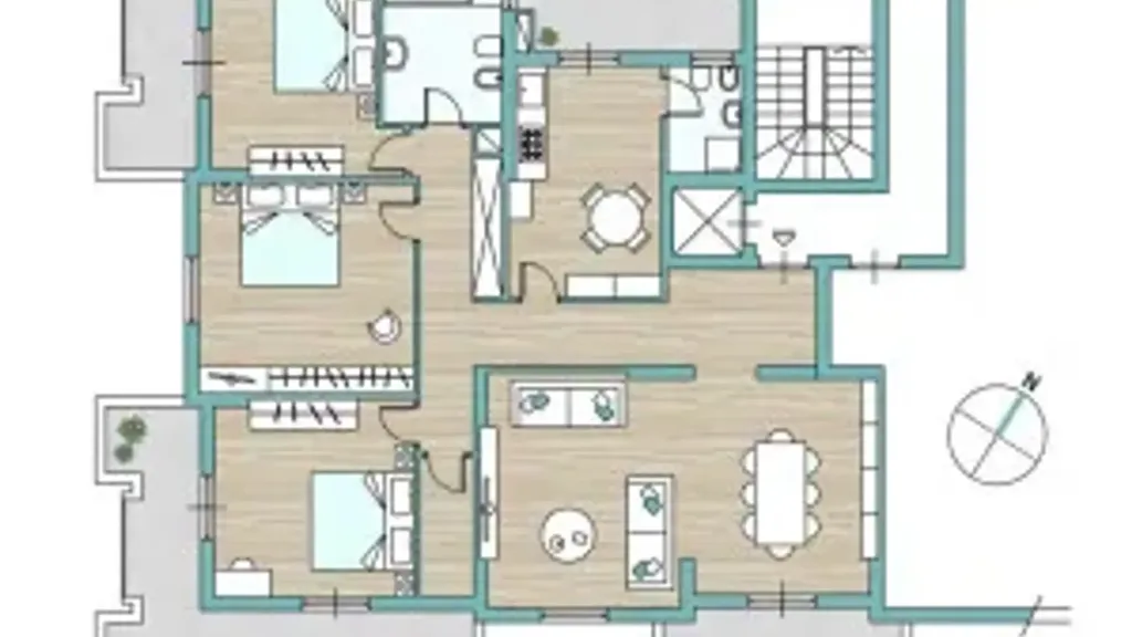 Plaan - Apartment with Balcony in Palermo