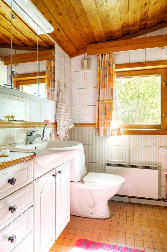 Salles de bain - Cottage with Private Beach in Ylöjärvi