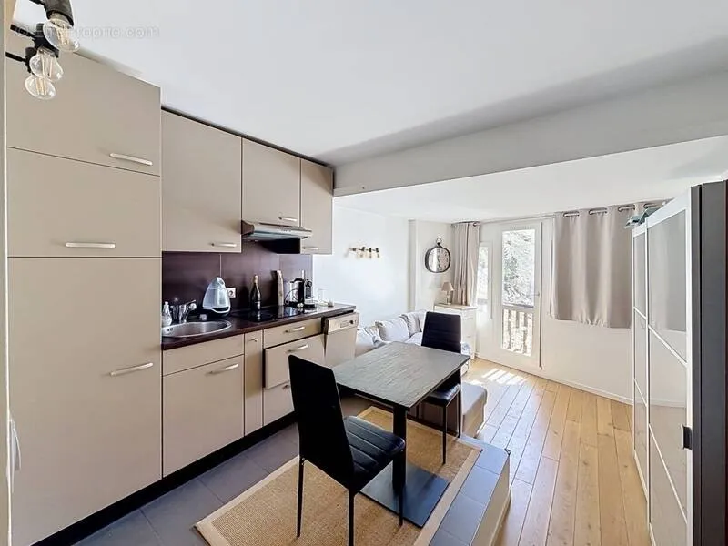 Cuisine - Studio au 10ᵉ étage avec Vue Montagne à Avoriaz