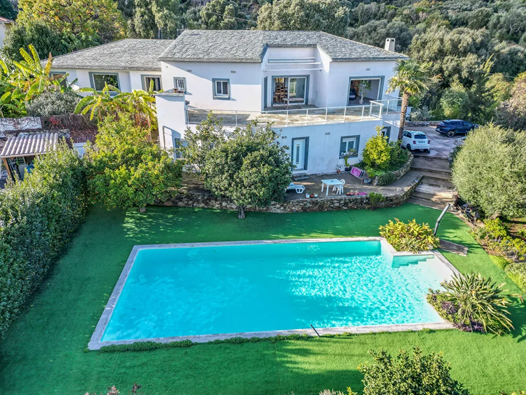 Õhuvaade - Spacious House with Sea View in Biguglia