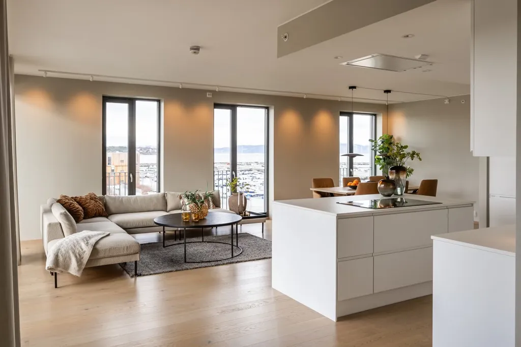Köök - Apartment with Two Terraces in Grilstad Marina