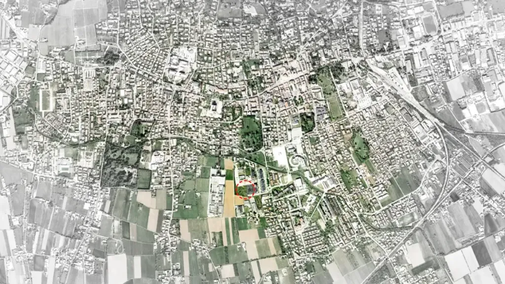 Aerial - Two-Level Apartment with Garden in Montebelluna