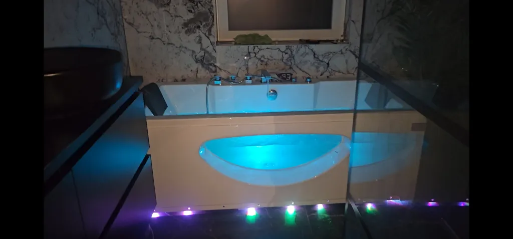 Salles de bain - Furnished Room with Jacuzzi in Muntendam
