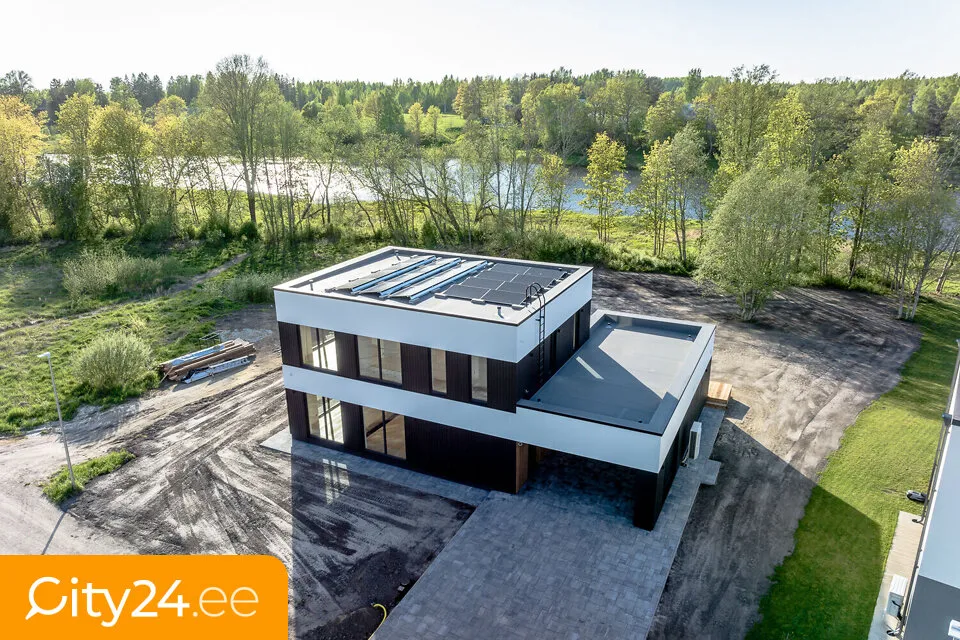 Vue aérienne - New Stone House with Balcony in Sindi