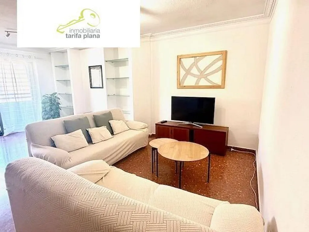 Séjour - Fully Furnished Flat with Garden in Benimaclet