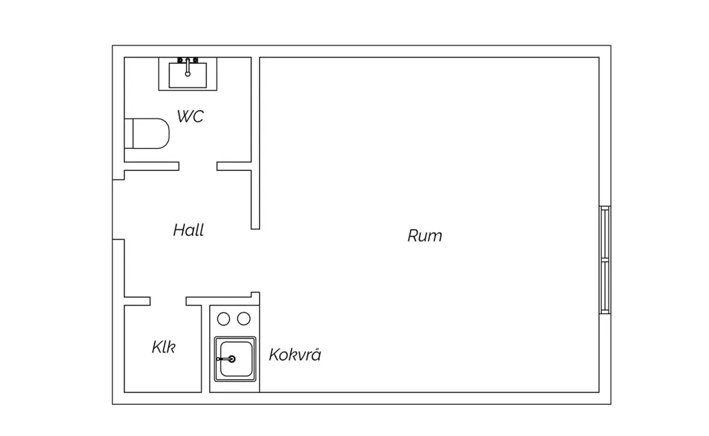 Plan - Flat with Park View in Malmö's Slottstaden