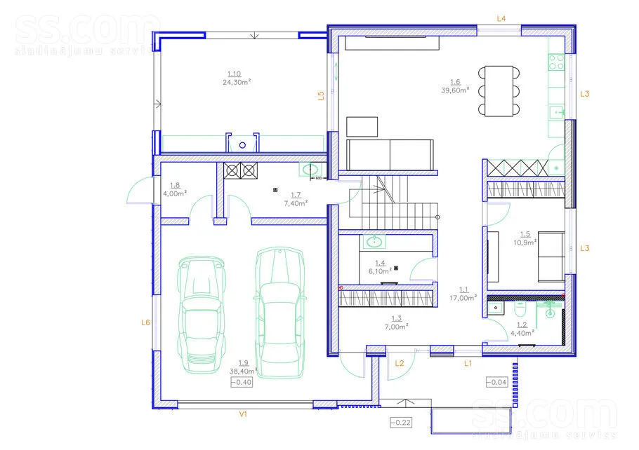 Maison 6 pièces à Rīgas rajons