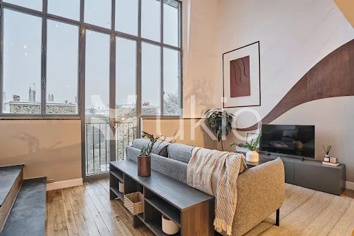 Séjour - Appartement de Luxe Rénové avec Ascenseur à Paris 5ᵉ