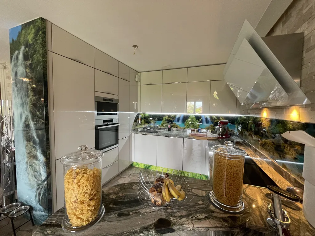 Köök - Duplex Apartment with Terrace in Saint-Ouen-l'Aumône