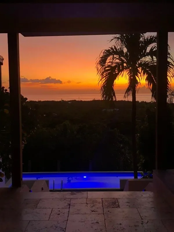 Terrasse - Domaine Vue Mer Panoramique avec Piscine à Saba