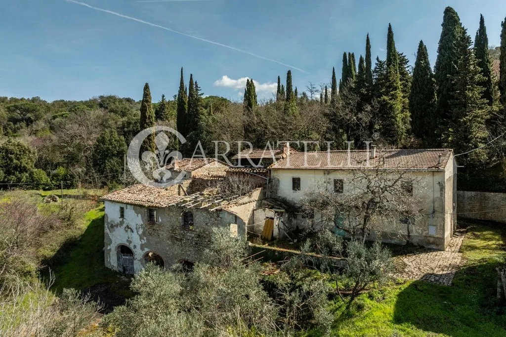 Vista aerea - Rustic Complex with Olive Grove in San Casciano
