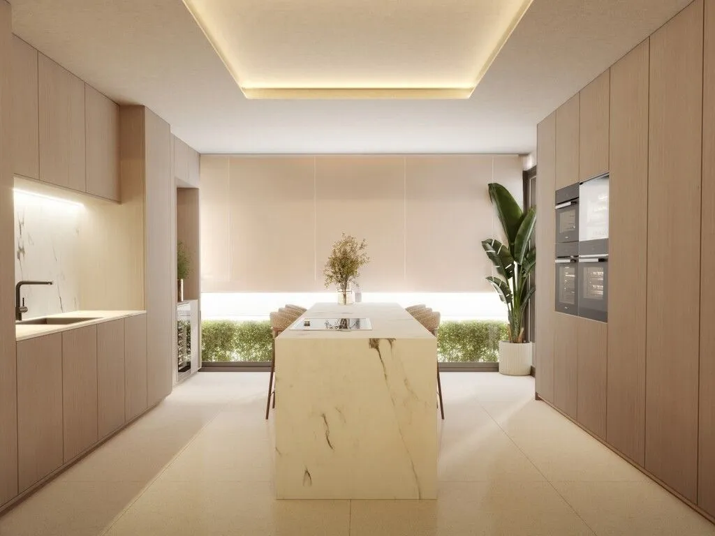 Köök - Luxury Apartment with City View in Madrid