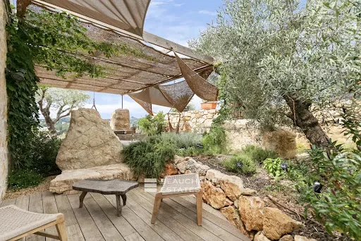Terrasse - Villa de Luxe avec Piscine à Valbonne