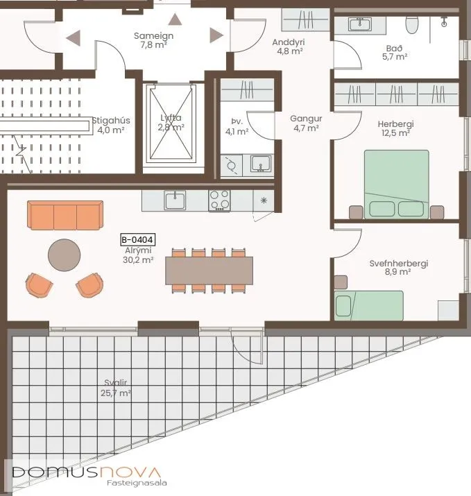 Plan - New Apartment with Sea View in Gufunes