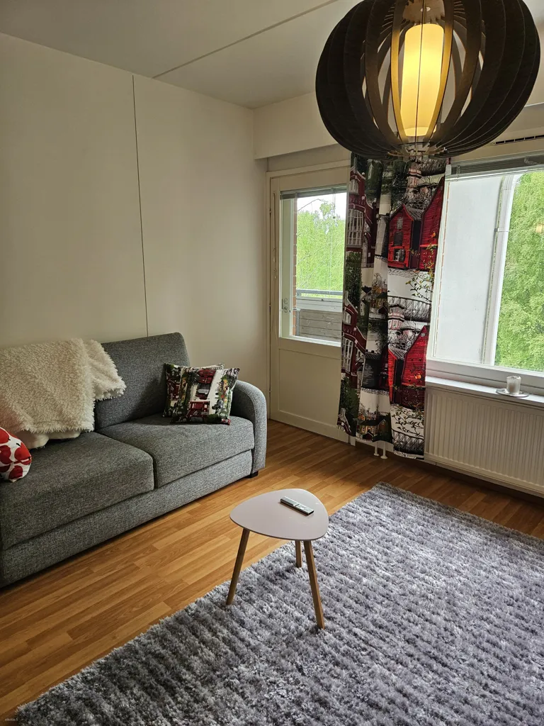 Séjour - Furnished Flat with Balcony in Oulu