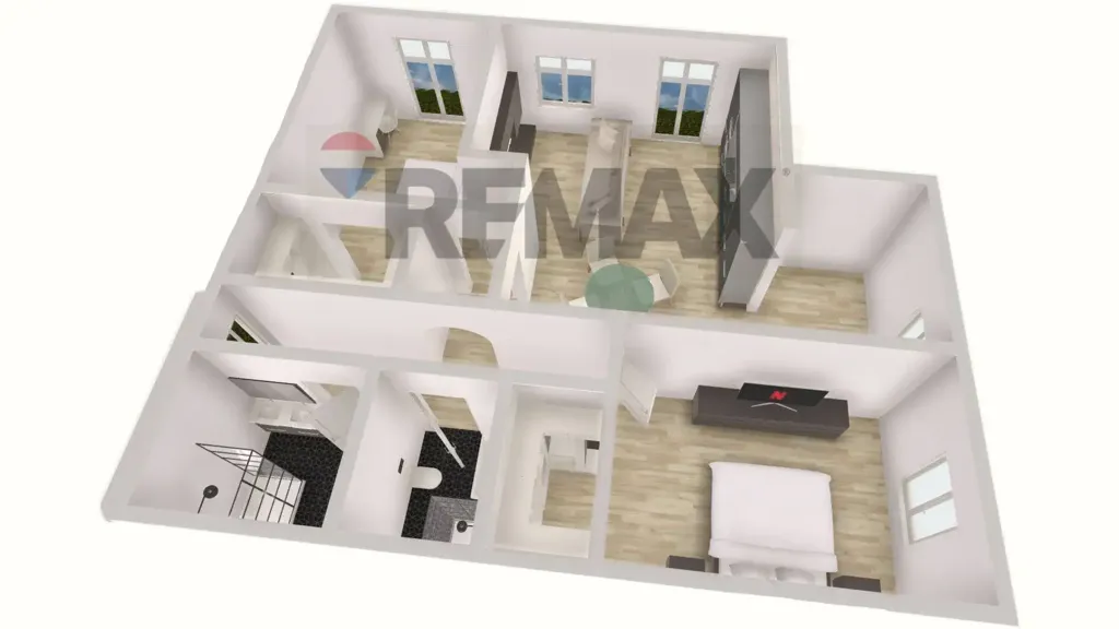 Floor Plan - Newly Built Apartment with Garden in Terranuova Bracciolini