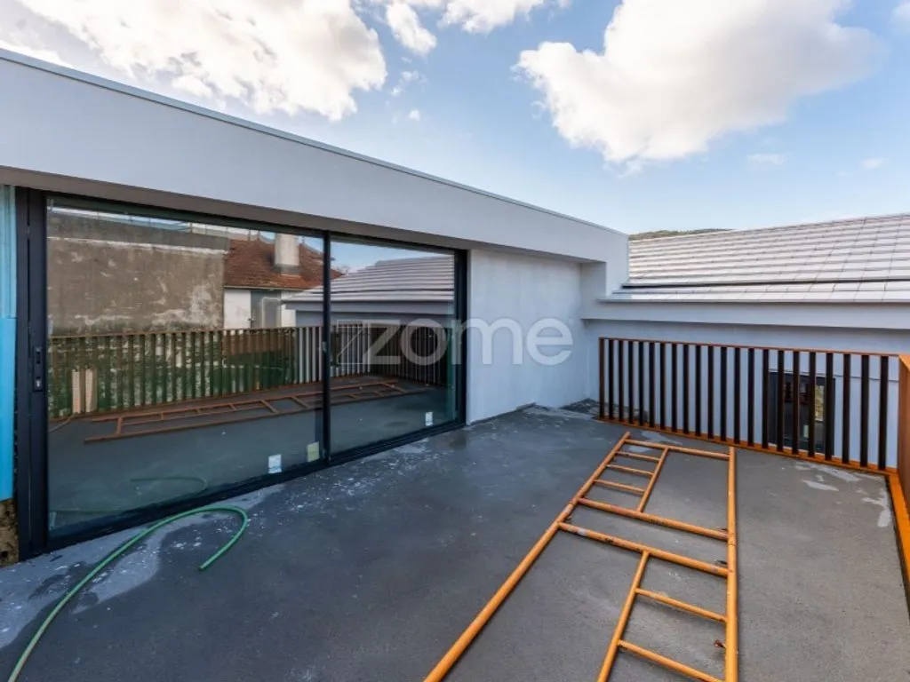 Terrace - Contemporary Stone House with Pool in Caminha