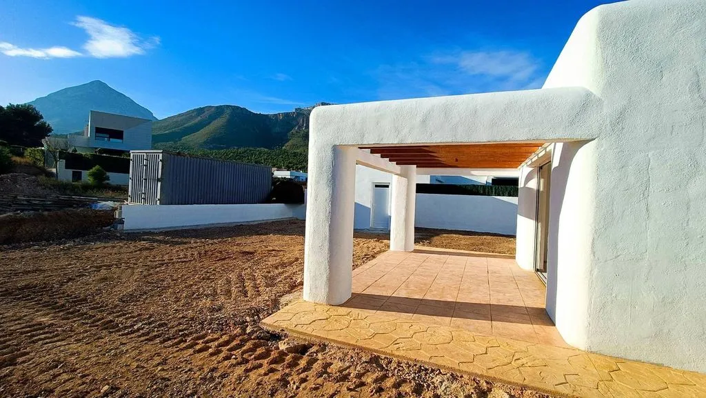 Terrasse - Ibiza Style Villa with Mountain View in Polop