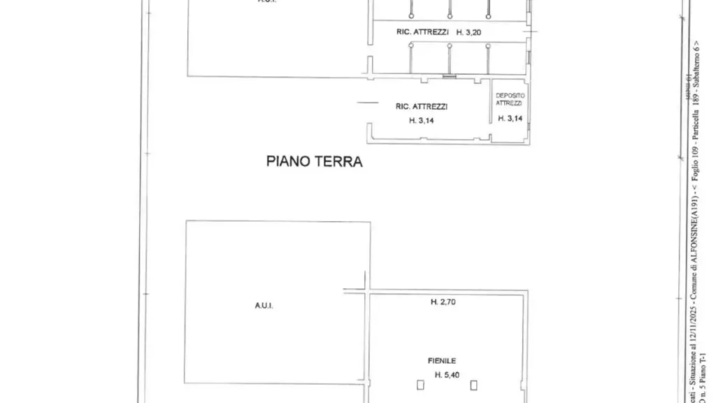 Floor Plan - Rustic House with Garden in Alfonsine