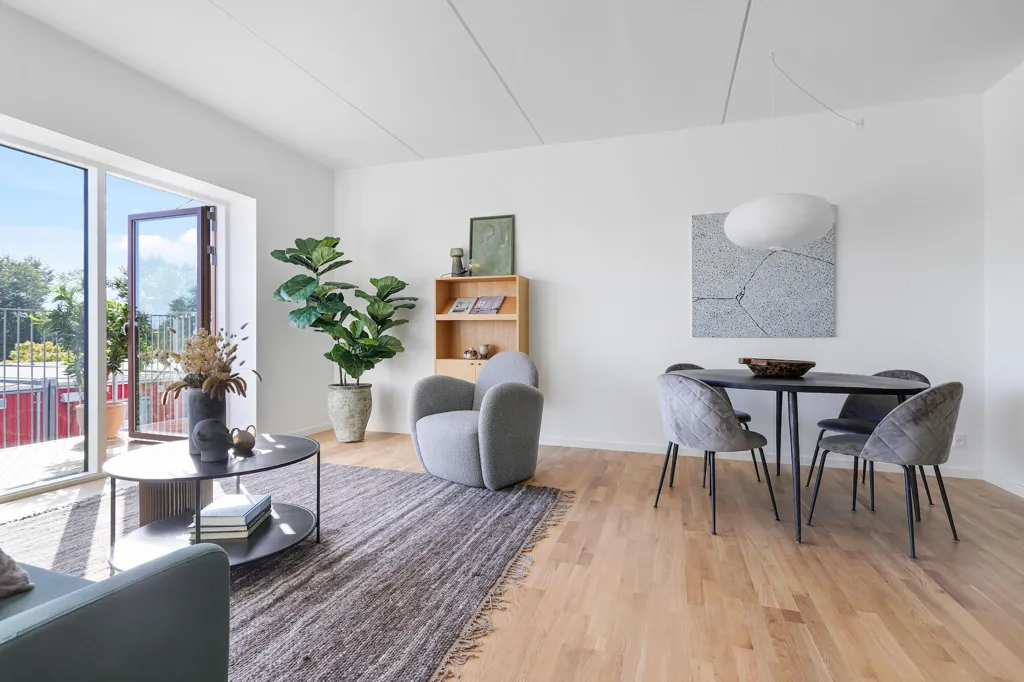 Living Room - Modern Flat with Terrace in Albertslund