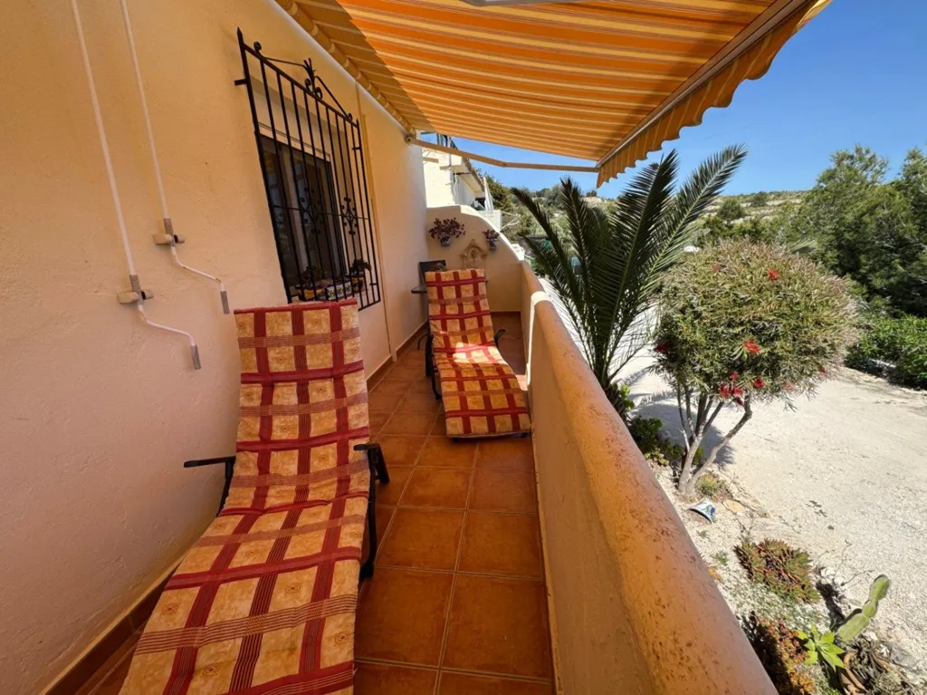Terrasse - Apartment with Sea Views and Pool in Teulada
