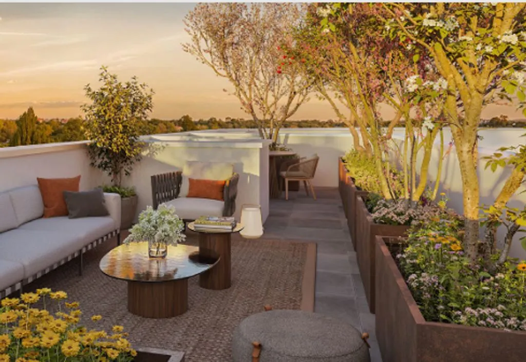 Terrasse - Appartement Luxe 4 Chambres à Bordeaux
