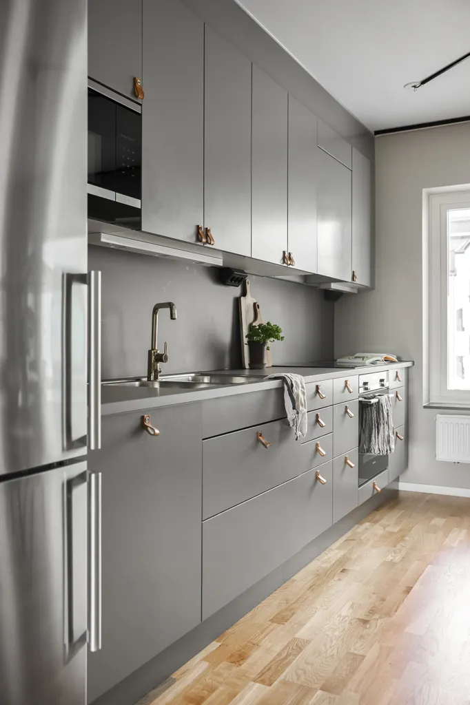 Köök - Modern Apartment with Balcony in Central Hisingen
