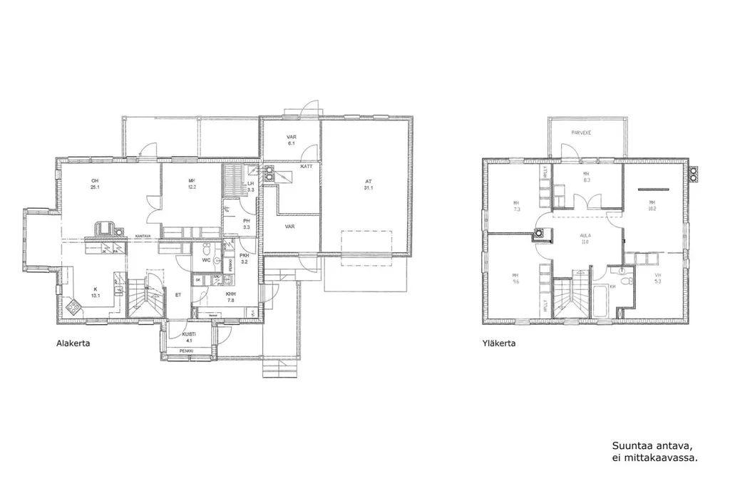Plan - Spacious Detached House with Sauna in Seunavuori