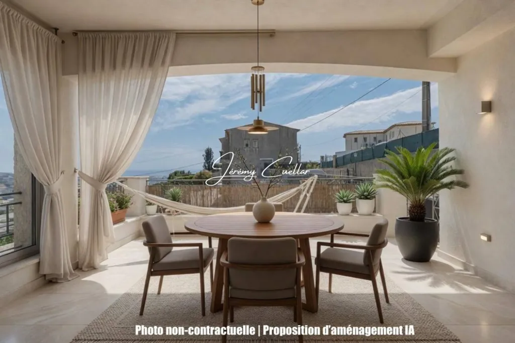 Terrasse - Duplex avec Terrasse Panoramique à Saint-Laurent-du-Var