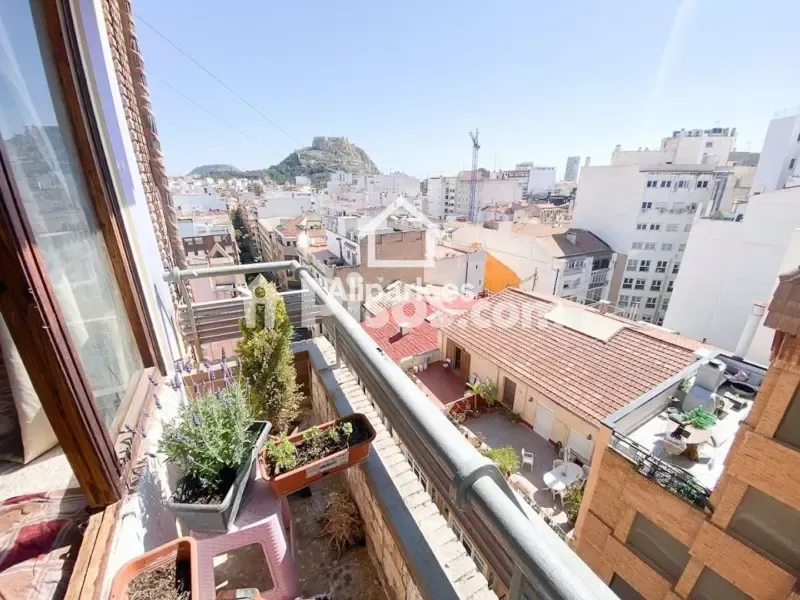 Balcon - Apartment with Castle View in Alicante