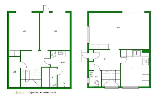 Plaan - Terraced House with Sauna in Heinola