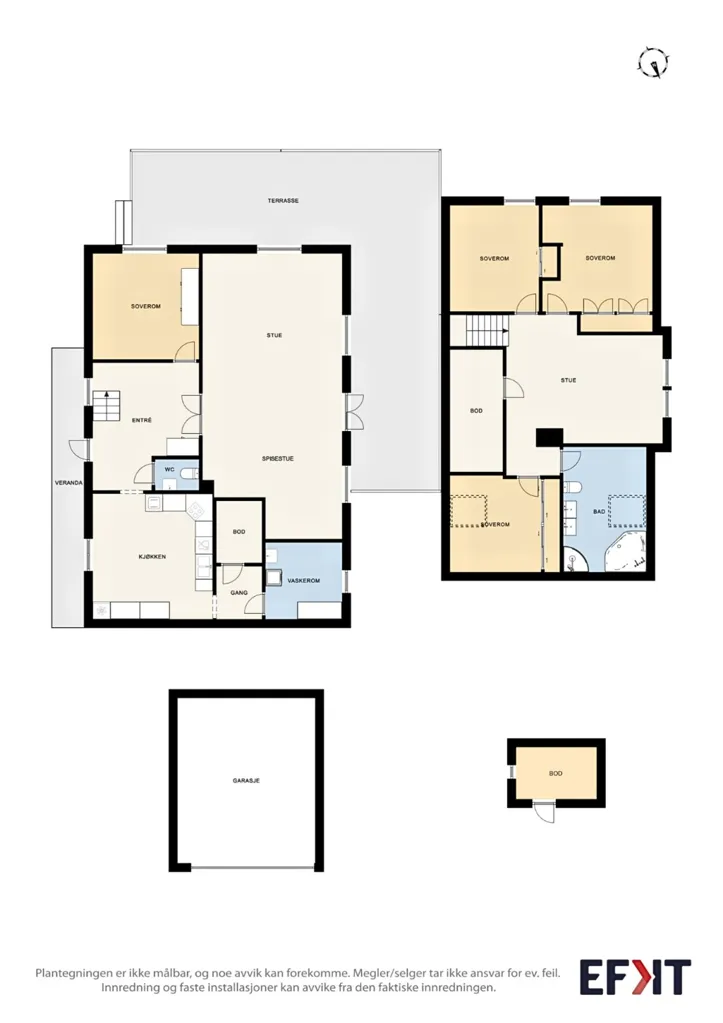 Planimetria - Detached House with Garden in Lisleby