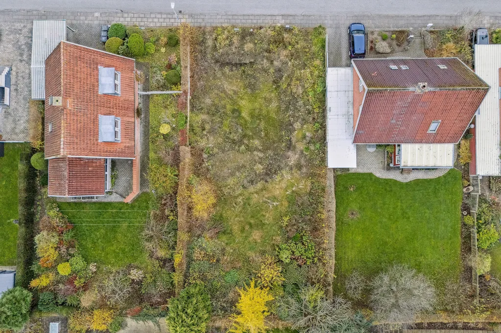 Õhuvaade - Plot for Villa with Design in Viborg