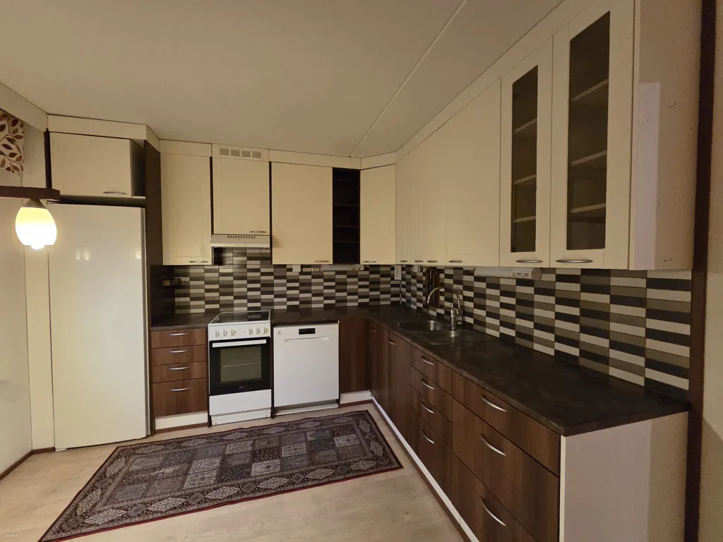 Kitchen - Spacious Apartment with Balcony in Lahti