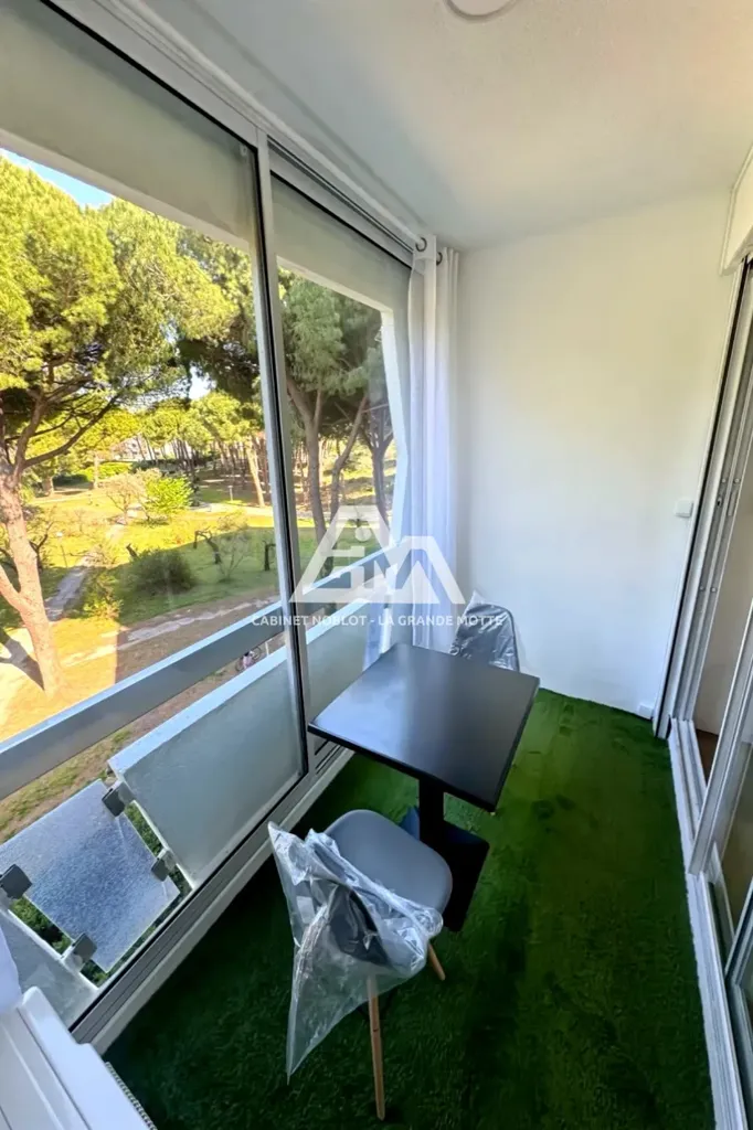 Terrass - Refurbished Studio with Park View in La Grande-Motte