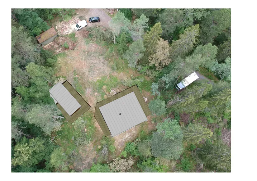 Õhuvaade - Private Plot with Lake View in Roslagen