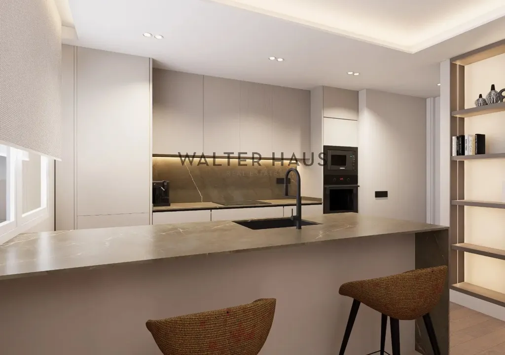 Köök - Renovated Apartment with Mountain View in Madrid