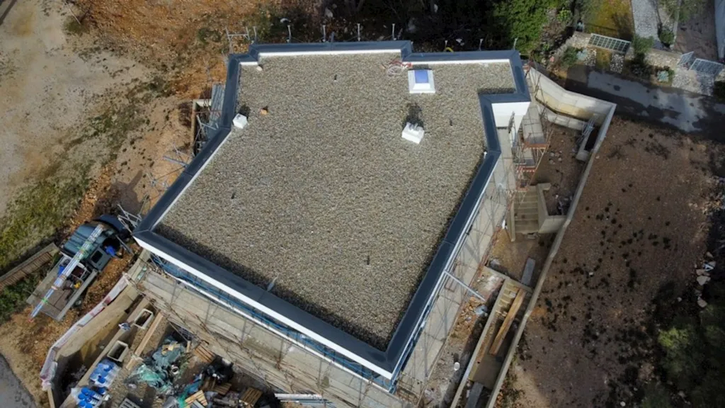 Vue aérienne - Detached House with Sea View in KRK