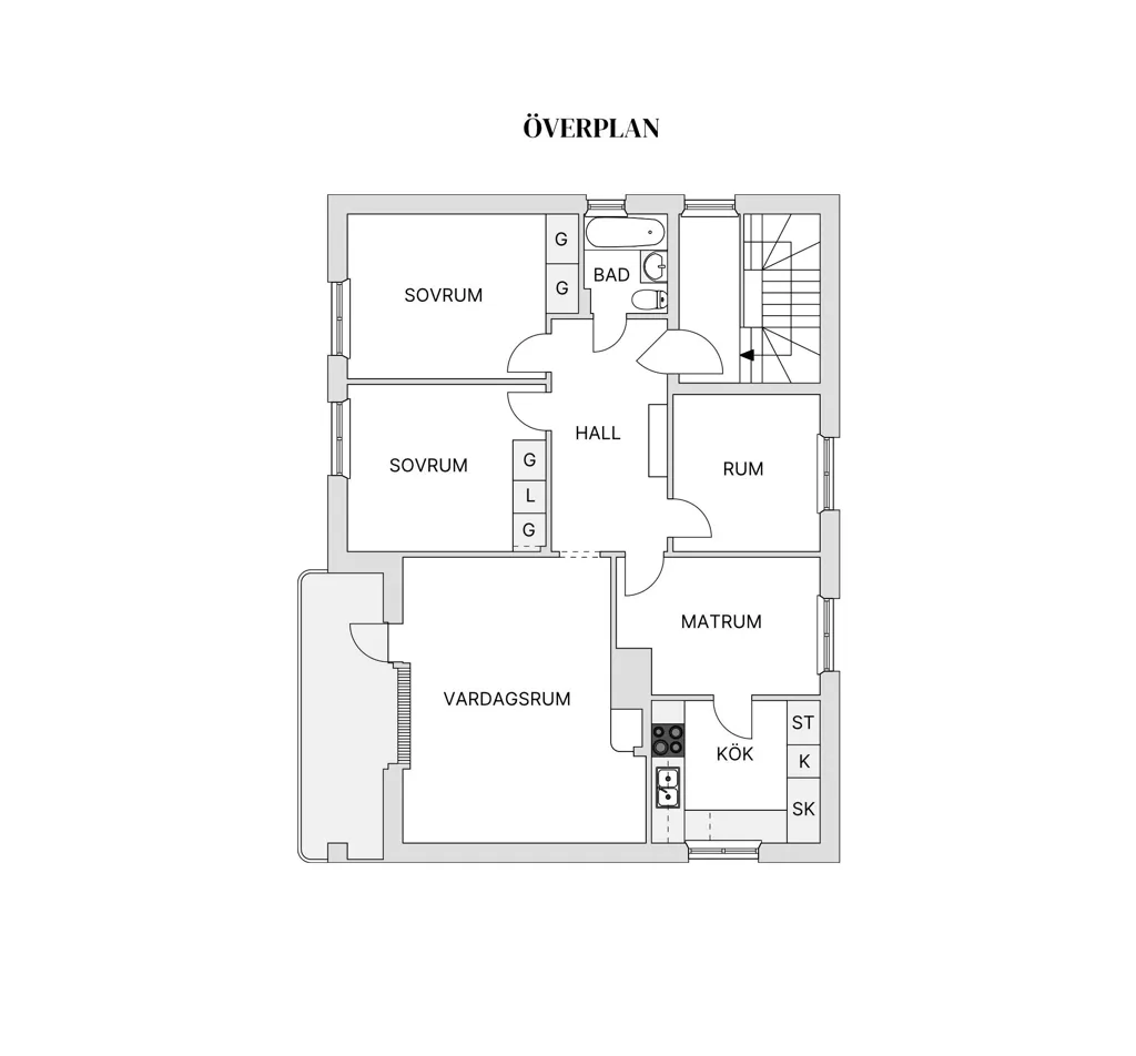 Planimetria - Three Apartments with Garden in Central Kalix