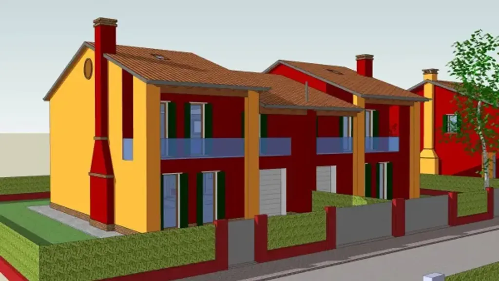 New Bifamiliar Villa with Private Garden in Spinea