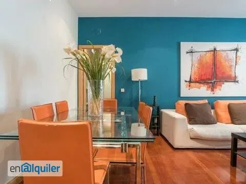 Living Room - Bright Apartment with Balcony in Chueca, Madrid