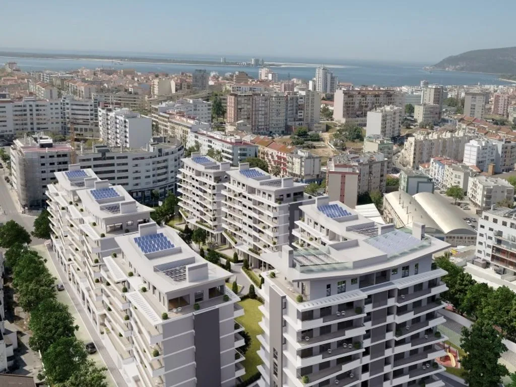 Vue aérienne - Luxury 2-Bedroom Flat in Setúbal